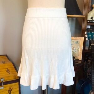 GONE 12/31! Final Price- FREE PEOPLE Solid Gold Knit Sweater Skirt